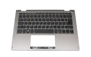 Tastatur inkl. Topcase DE (deutsch) schwarz/grau original f&uuml;r Acer Spin 1 (SP111-34N)
