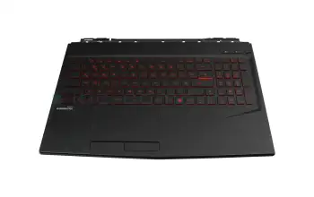 957-16P61E-C25 Original MSI Tastatur inkl. Topcase DE (deutsch) schwarz/schwarz mit Backlight