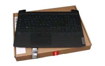 Tastatur inkl. Topcase DE (deutsch) schwarz/schwarz mit Backlight original f&uuml;r Lenovo IdeaPad Gaming 3-15ARH05 (82EY)