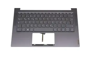 5CB1B05291 Original Lenovo Tastatur inkl. Topcase DE (deutsch) grau/grau mit Backlight