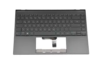 Tastatur inkl. Topcase DE (deutsch) grau/schwarz original f&uuml;r Asus ZenBook 14 UX425JA
