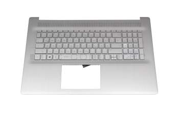 Tastatur inkl. Topcase DE (deutsch) silber/silber original für HP 17-c2000