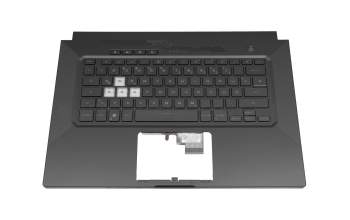 Tastatur inkl. Topcase DE (deutsch) schwarz/schwarz mit Backlight original für Asus TUF Dash F15 FX516PM