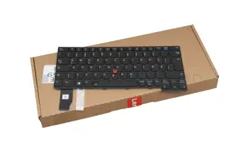 Tastatur DE (deutsch) schwarz mit Backlight und Mouse-Stick original f&uuml;r Lenovo ThinkPad X13 Gen 2 (20WK/20WL)