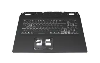 Tastatur inkl. Topcase DE (deutsch) schwarz/wei&szlig;/schwarz mit Backlight original f&uuml;r Acer Nitro 5 (AN517-42)