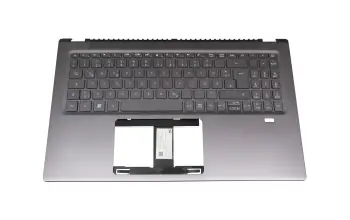 Tastatur inkl. Topcase DE (deutsch) grau/grau mit Backlight original f&uuml;r Acer Swift 3 (SF316-51)