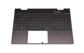 71NII332013 Original HP Tastatur inkl. Topcase DE (deutsch) schwarz/schwarz mit Backlight (Nightfall Black)