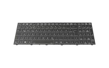 6-79-NJ50CU0K-xxx Original Clevo Tastatur DE (deutsch) schwarz/weiß