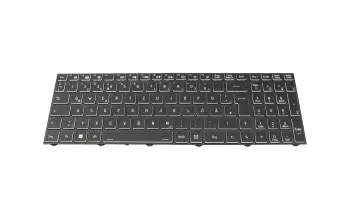 6-79-NJ50CU0K-xxx Original Clevo Tastatur DE (deutsch) schwarz/wei&szlig;
