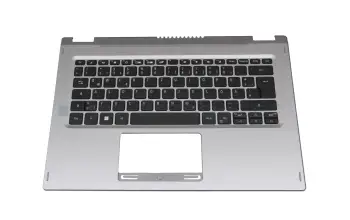 Tastatur inkl. Topcase DE (deutsch) schwarz/silber original f&uuml;r Acer Spin 1 (SP114-31)