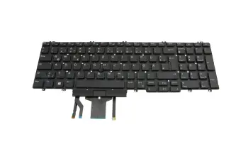 Tastatur DE (deutsch) schwarz mit Backlight und Mouse-Stick original f&uuml;r Dell Precision 15 (7530)