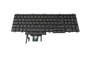 Tastatur DE (deutsch) schwarz mit Backlight und Mouse-Stick original f&uuml;r Dell Precision 15 (3540)
