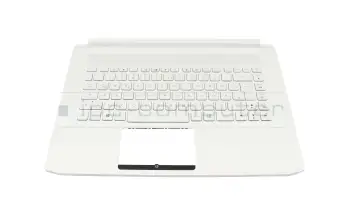 Tastatur inkl. Topcase DE (deutsch) wei&szlig;/wei&szlig; mit Backlight original f&uuml;r Acer ConceptD 7 (CN715-72P)