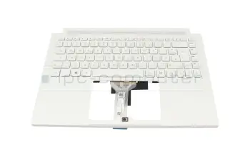 Tastatur inkl. Topcase DE (deutsch) wei&szlig;/wei&szlig; mit Backlight (ohne Stiftfach) original f&uuml;r Acer ConceptD 3 (CN314-72)