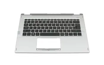 Tastatur inkl. Topcase CH (schweiz) schwarz/silber mit Backlight original f&uuml;r Acer Spin 3 (SP314-54N)