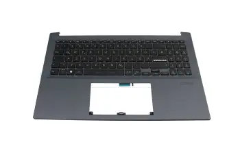 Tastatur inkl. Topcase DE (deutsch) schwarz/blau mit Backlight original f&uuml;r Asus VivoBook Pro 15 K3500PA