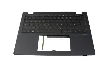 Tastatur inkl. Topcase DE (deutsch) schwarz/schwarz mit Backlight original f&uuml;r Acer TravelMate P6 (TMP614RN-52)