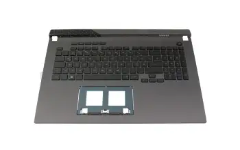 Tastatur inkl. Topcase DE (deutsch) schwarz/grau mit Backlight original f&uuml;r Asus ROG Strix G17 G713PI