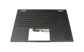 Tastatur inkl. Topcase DE (deutsch) schwarz/schwarz mit Backlight original f&uuml;r HP Omen 16-xf0000