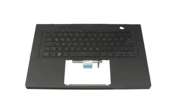 Tastatur inkl. Topcase DE (deutsch) schwarz/schwarz mit Backlight original f&uuml;r Asus ROG Zephyrus M16 GU603ZE