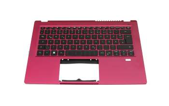 6B.ACSN2.014 Original Acer Tastatur inkl. Topcase DE (deutsch) schwarz/rot mit Backlight