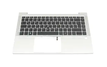 M36311-041 Original HP Tastatur inkl. Topcase DE (deutsch) schwarz/silber mit Backlight und Mouse-Stick