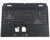 Acer Obere Abdeckung, Schwarz 50, mit Tastatur US International, Hintergrundbeleuchtet für Acer Nitro 5 (AN515-58)