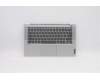 Lenovo Gehäuseoberseite C81YM, Aluminium Silber, mit Fingerabdruckleser, Tastatur mit Hintergrundbeleuchtung, Italienisch Layout für Lenovo IdeaPad 5-14ARE05 (81YM)