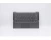 Lenovo Gehäuseoberseite C81YM, Aluminium, Schwarz, mit Fingerabdruckleser, Hintergrundbeleuchtete Tastatur (US International Layout) für Lenovo IdeaPad 5-14ARE05 (81YM)