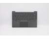 Lenovo Gehäuseoberseite C81YM Kunststoff Schwarz ohne Fingerabdrucksensor, Hintergrundbeleuchtete Tastatur, US-amerikanisch für Lenovo IdeaPad 5-14ARE05 (81YM)