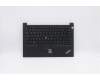 Lenovo Mechanische Baugruppe FRU Hintergrundbeleuchtete Tastatur Gehäuseoberseite mit Pointing Stick mit Fingerabdruck Schwarz Vereinigtes Königreich Ukrainisch für Lenovo ThinkPad E14 Gen 2 (20T7)