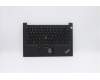 Lenovo Mechanische Baugruppe FRU Hintergrundbeleuchtete Tastatur Gehäuseoberseite mit Pointing Stick mit Fingerabdruck Schwarz US Euro-Englisch für Lenovo ThinkPad E14 Gen 2 (20T7)