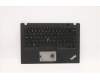 Lenovo Mechanische Baugruppe Gehäuseoberseite mit beleuchteter Tastatur Euro-Englisch US (SNX), Schwarz für Lenovo ThinkPad T14s (20T1/20T0)