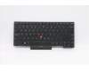 Lenovo Tastatur CMFL-CS20 Schwarz, ohne Hintergrundbeleuchtung CHY Indisch Englisch für Lenovo ThinkPad P14s Gen 1 (20Y1/20Y2)