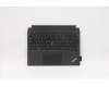 Lenovo MECH_ASM Backlit KB Belgian FPR Black für Lenovo ThinkPad X12 Detachable (20UW/20UV)