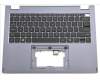 Acer Gehäuseoberseite blau mit Tastatur US International beleuchtet für Acer TravelMate Spin P4 (TMP414RN-55-TCO)
