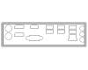Asus I/O Shield 6USB/2DP/VGA/HDM/LAN für Asus M700TA