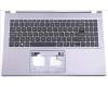 Acer Gehäuseoberseite Grau, mit US-Internationaler Tastatur und Hintergrundbeleuchtung für Acer Aspire 5 (A515-57)
