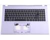 Acer Obere Abdeckung, silber, mit Tastatur US-International für Acer Aspire 3 (A315-59)