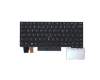 Lenovo Notebook-Tastatur COMO SK LTN, mit Hintergrundbeleuchtung, Schwarz, Indisches Layout für Lenovo ThinkPad X390 (20SD/20SC)