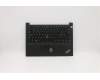 Lenovo Mechanische Baugruppe Tastatur ohne Hintergrundbeleuchtung mit C-Abdeckung Baugruppe SWS Schwarz UK für Lenovo ThinkPad E14 (20RA/20RB)