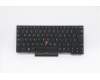 Lenovo Tastatur CMFL-CS20 Schwarz, ohne Hintergrundbeleuchtung CHY 058 Französisch für Lenovo ThinkPad P14s Gen 1 (20Y1/20Y2)