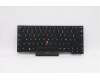 Lenovo Tastatur CMFL-CS20 Schwarz, mit Hintergrundbeleuchtung CHY Französisch für Lenovo ThinkPad P14s Gen 1 (20Y1/20Y2)