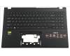 Acer Obere Abdeckung mit US-internationaler Tastatur, Hintergrundbeleuchtet für Acer Nitro V 15 (ANV15-41)
