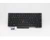 Lenovo Tastatur CMFL-CS20 Schwarz, ohne Hintergrundbeleuchtung LTN 058 Französisch für Lenovo ThinkPad P14s Gen 1 (20Y1/20Y2)