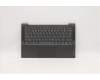 Lenovo Gehäuseoberseite C81YM, Aluminium Schwarz, mit Fingerabdruckleser, Tastatur ohne Hintergrundbeleuchtung, Portugiesisch Layout für Lenovo IdeaPad 5-14ARE05 (81YM)