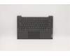 Lenovo Gehäuseoberseite C81YM, Kunststoff Schwarz, mit Fingerabdruckleser, Tastatur mit Hintergrundbeleuchtung, Hebräisch Layout für Lenovo IdeaPad 5-14ARE05 (81YM)