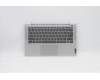Lenovo Gehäuseoberseite C81YM, Aluminium Silber, mit Fingerabdruckleser, Tastatur mit Hintergrundbeleuchtung, Hebräisch Layout für Lenovo IdeaPad 5-14ARE05 (81YM)