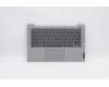 Lenovo Gehäuseoberseite C81YM, Kunststoff, Silber, mit Fingerabdruckleser, Tastatur beleuchtet (BUL-Layout) für Lenovo IdeaPad 5-14ARE05 (81YM)