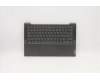Lenovo Gehäuseoberseite C81YM, Aluminium, Schwarz, mit Fingerabdruckleser, Tastatur beleuchtet (BEL-Layout) für Lenovo IdeaPad 5-14ARE05 (81YM)